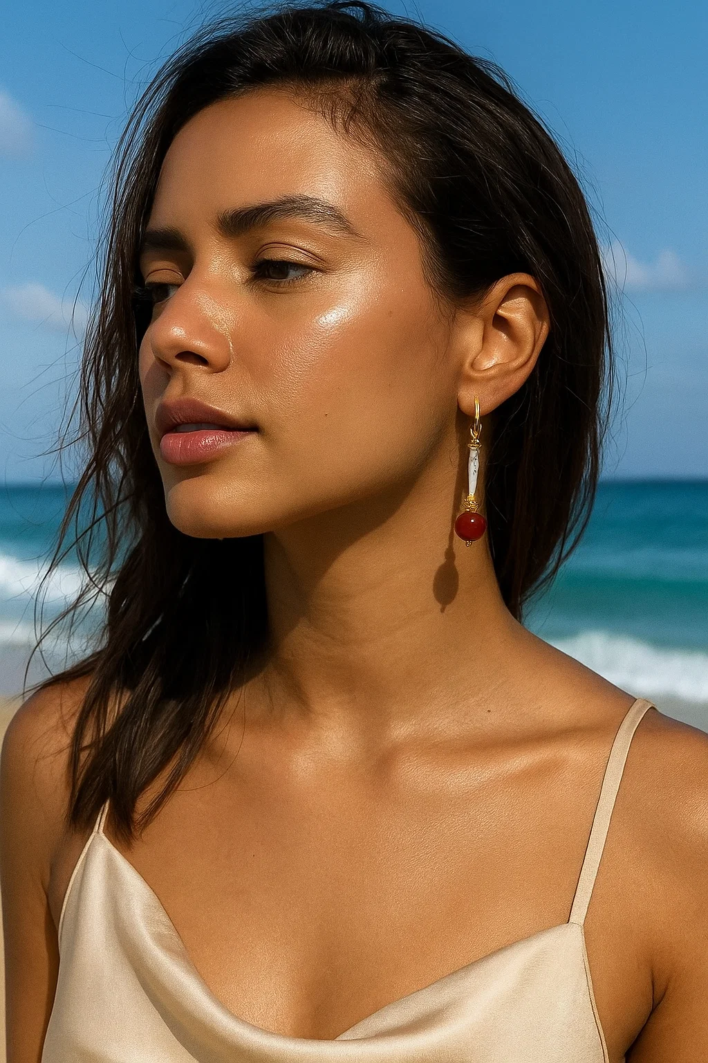 Scarlet Glow Earrings