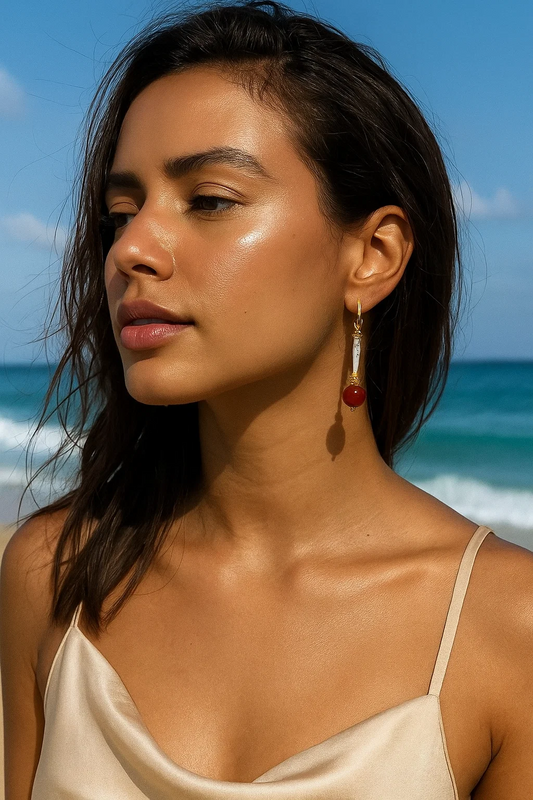 Scarlet Glow Earrings