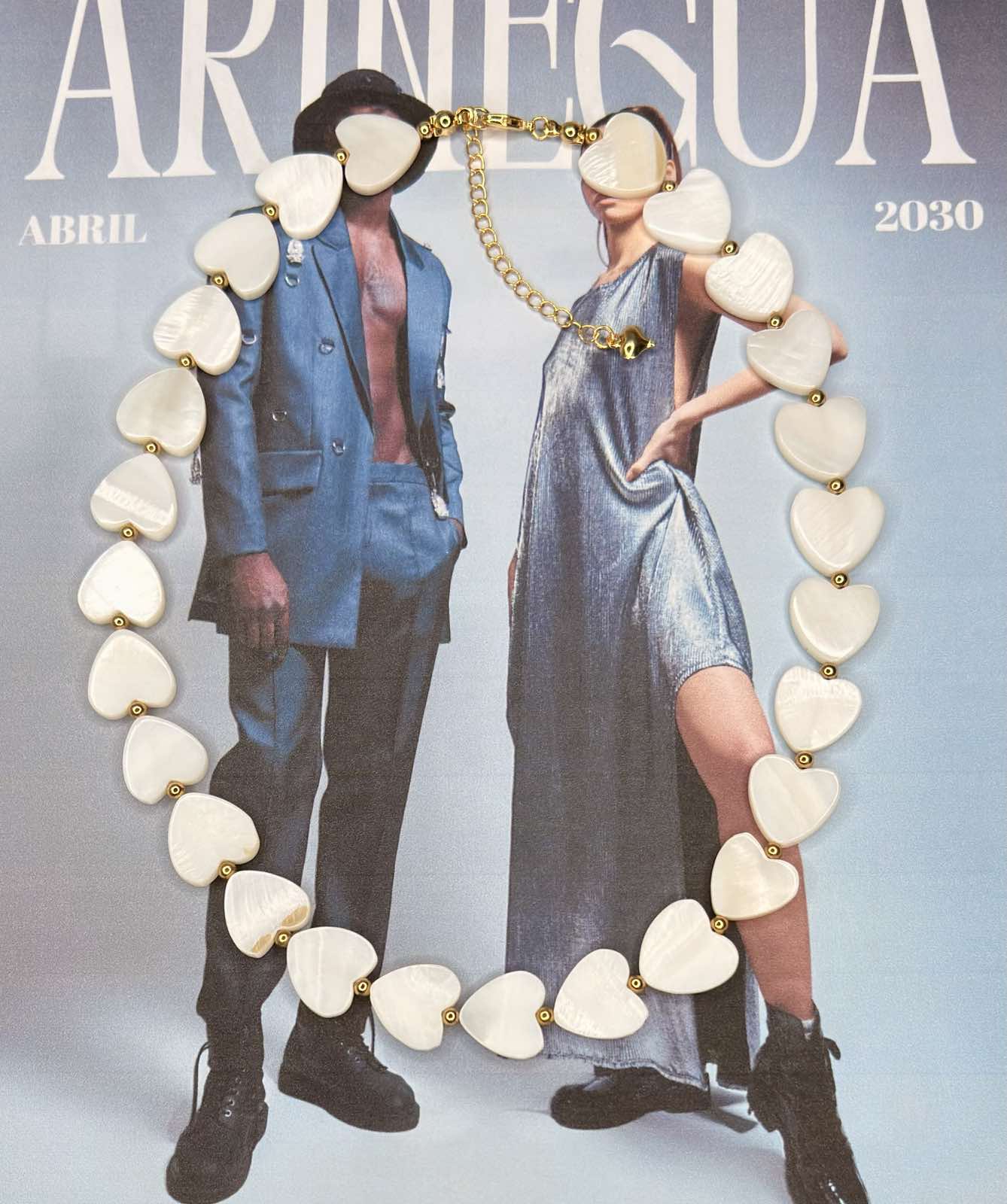 Coastal Heart Glow Shell Necklace