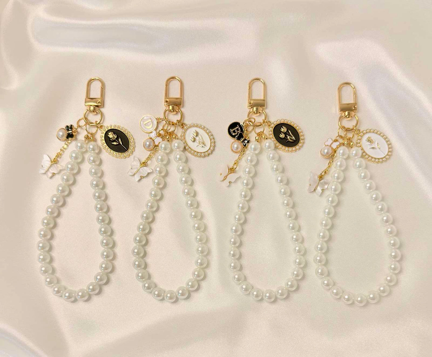 Cameo Muse Pearl Wristlet Phone / Keychain