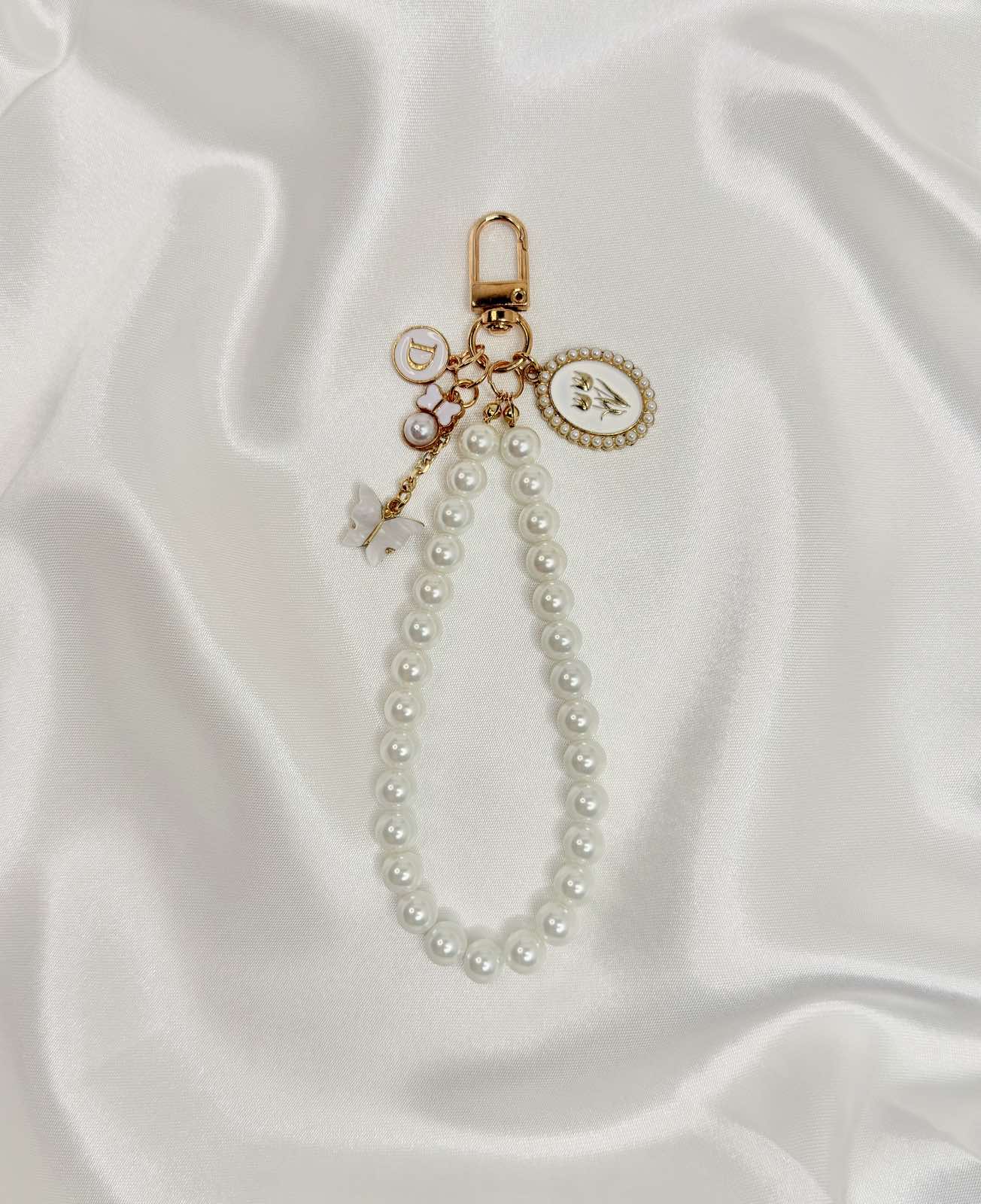 Cameo Muse Pearl Wristlet Phone / Keychain