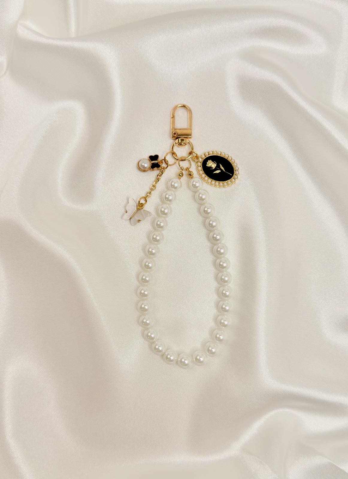 Cameo Muse Pearl Wristlet Phone / Keychain