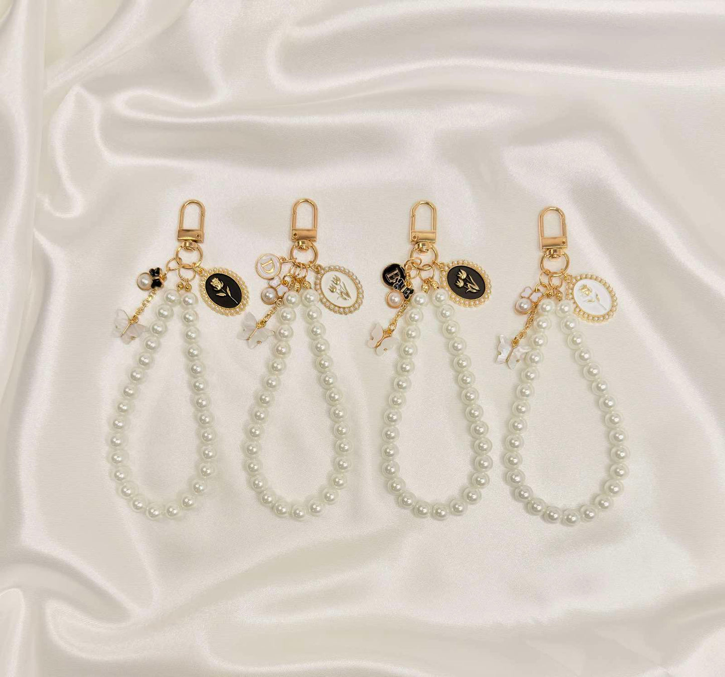 Cameo Muse Pearl Wristlet Phone / Keychain