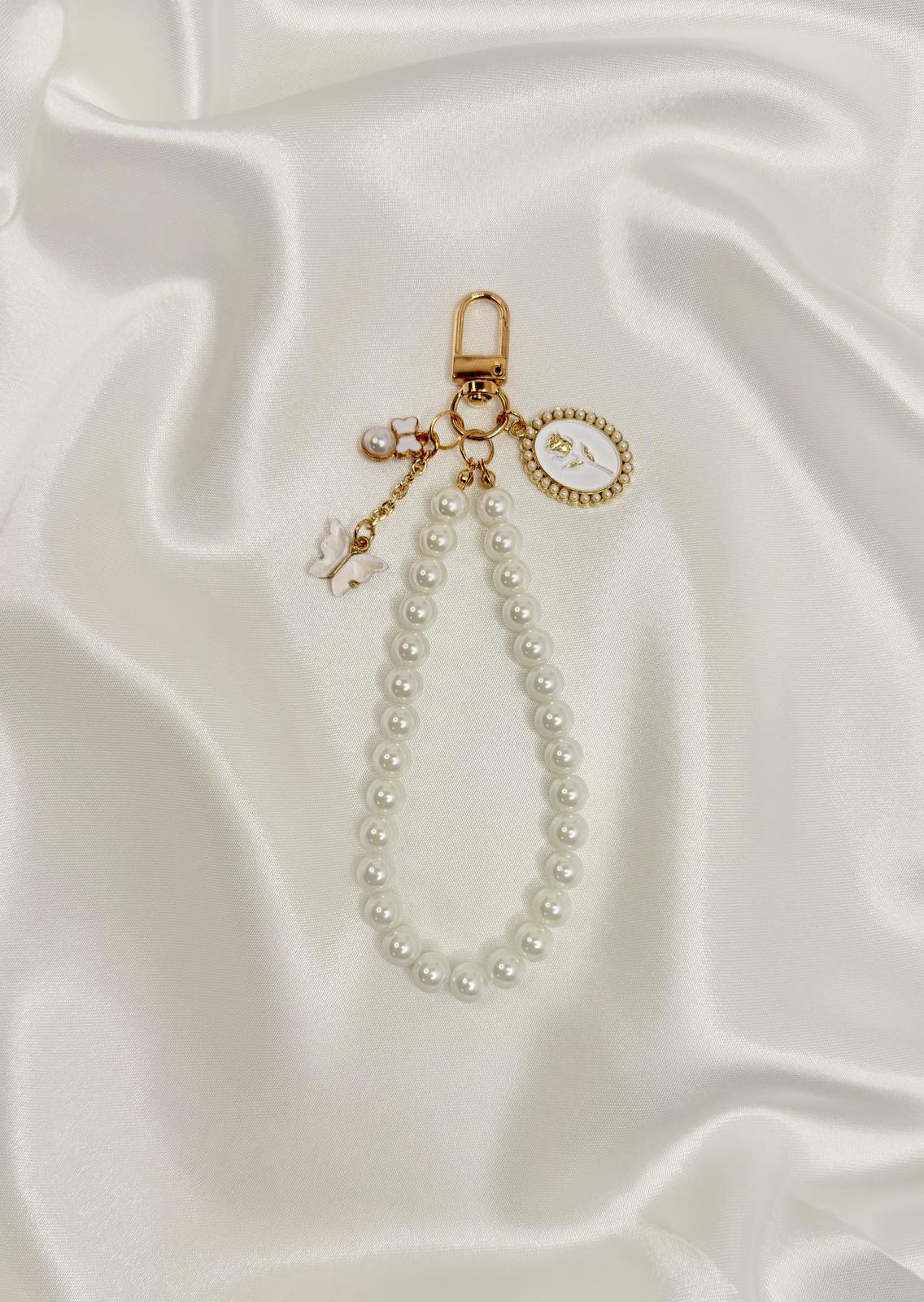 Cameo Muse Pearl Wristlet Phone / Keychain