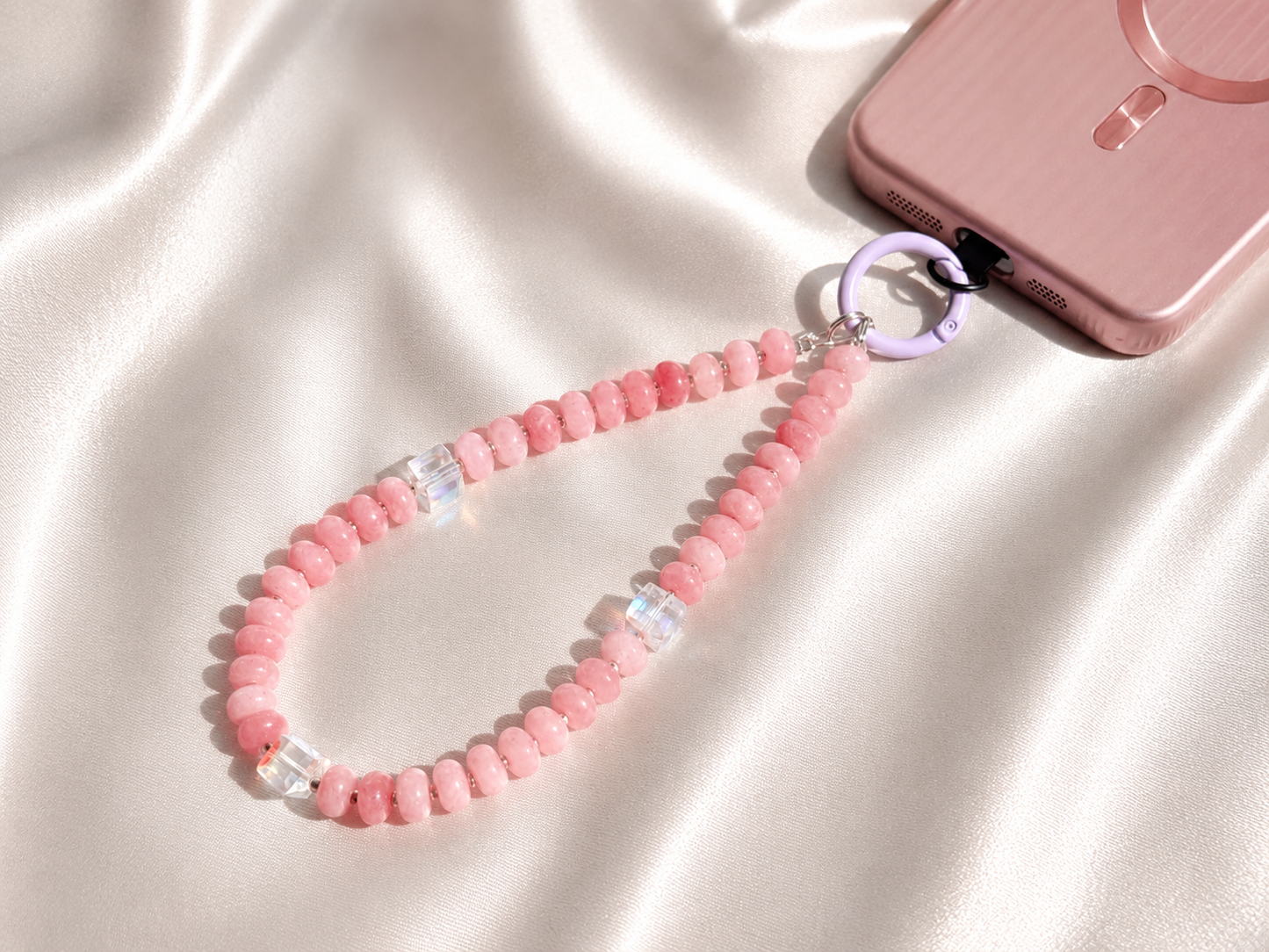 Blush Aura Phone Wristlet
