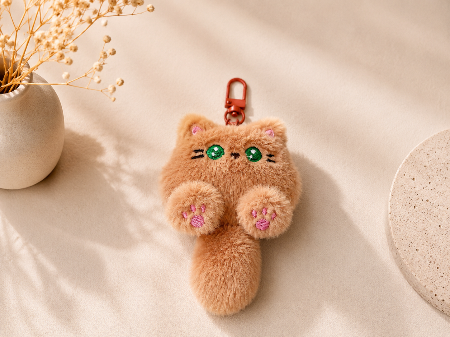 Fluffy Animal Keychain