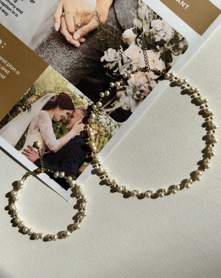 Pearl Bloom Necklace and Bracelet