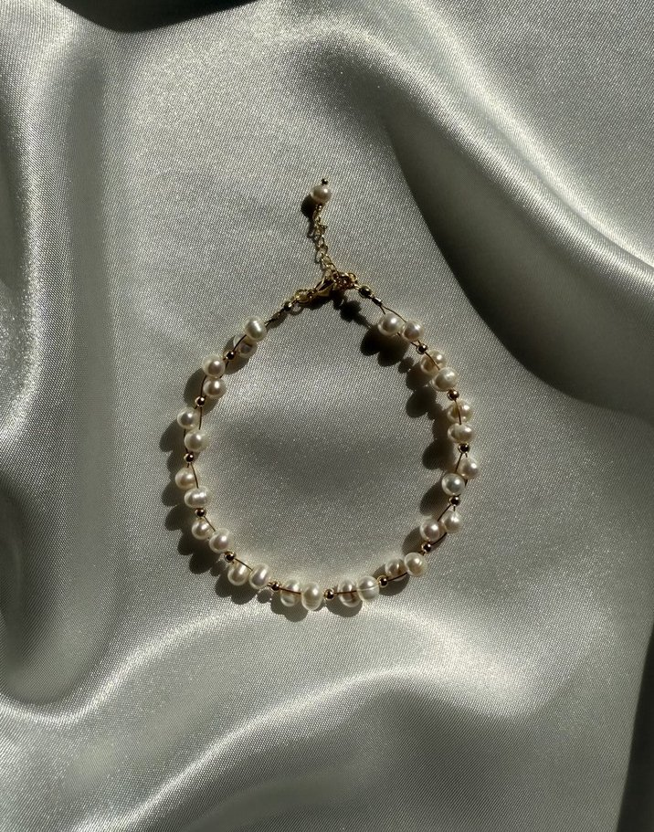Pearl Bloom Necklace and Bracelet