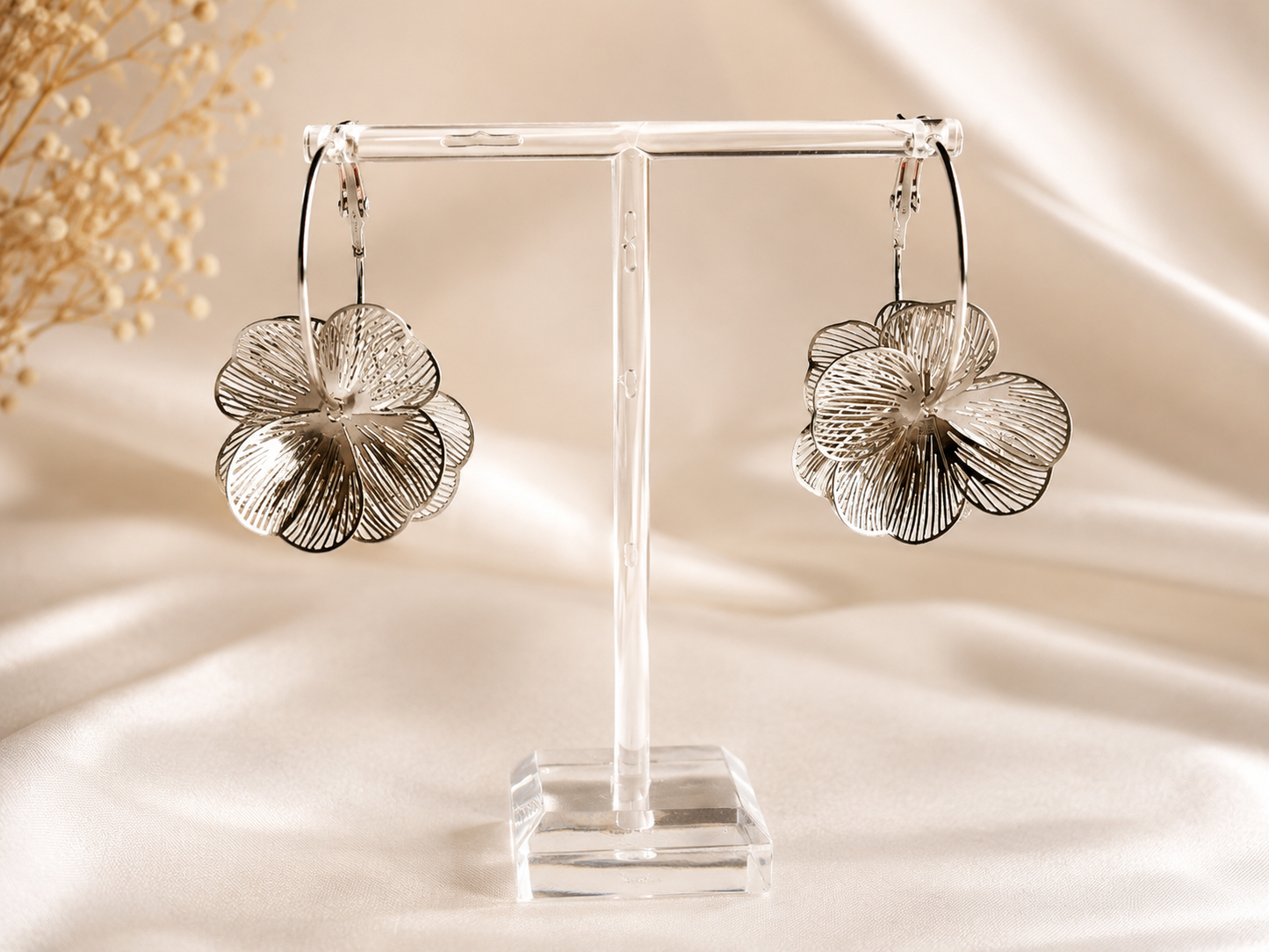 Golden Bloom Hoops
