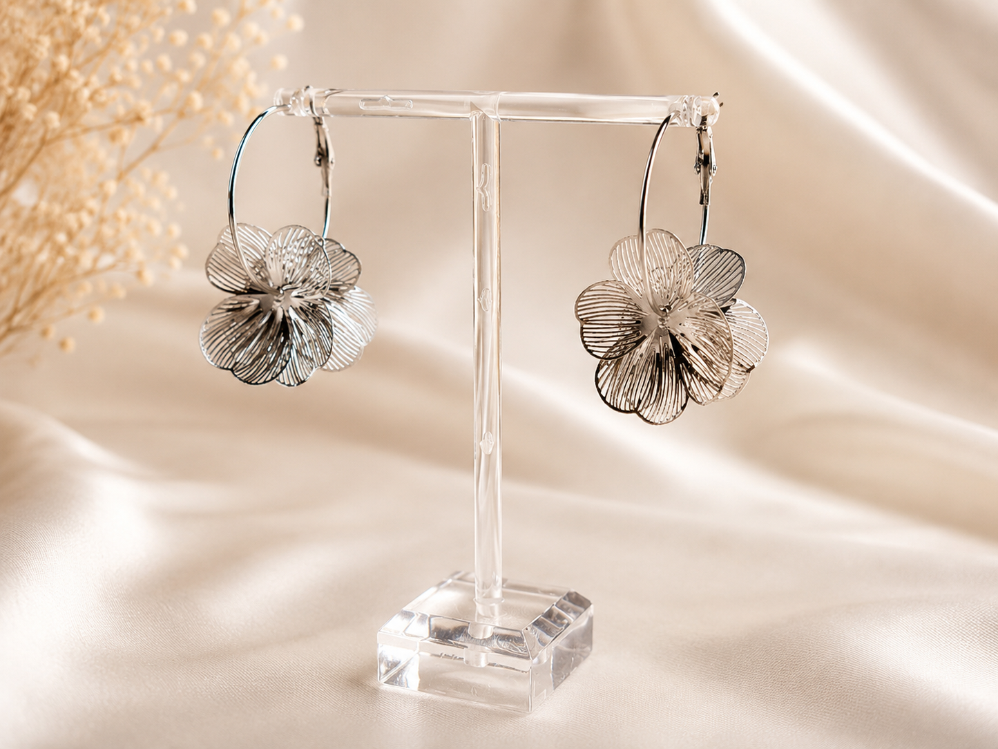 Golden Bloom Hoops