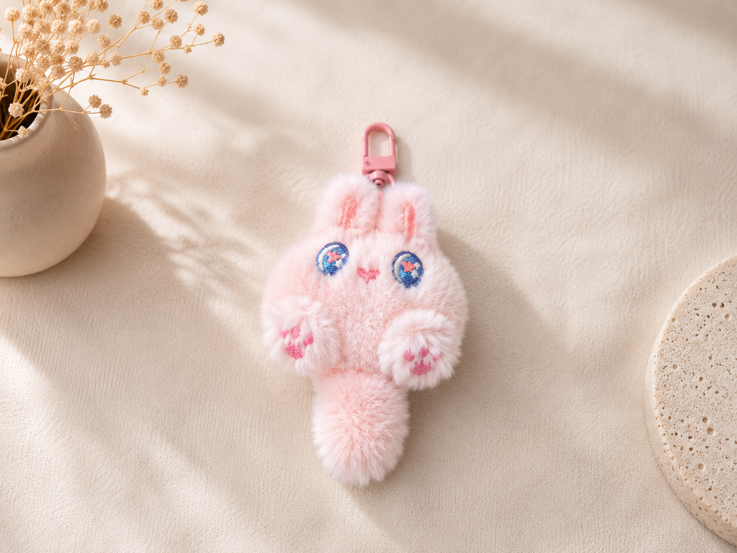 Fluffy Animal Keychain