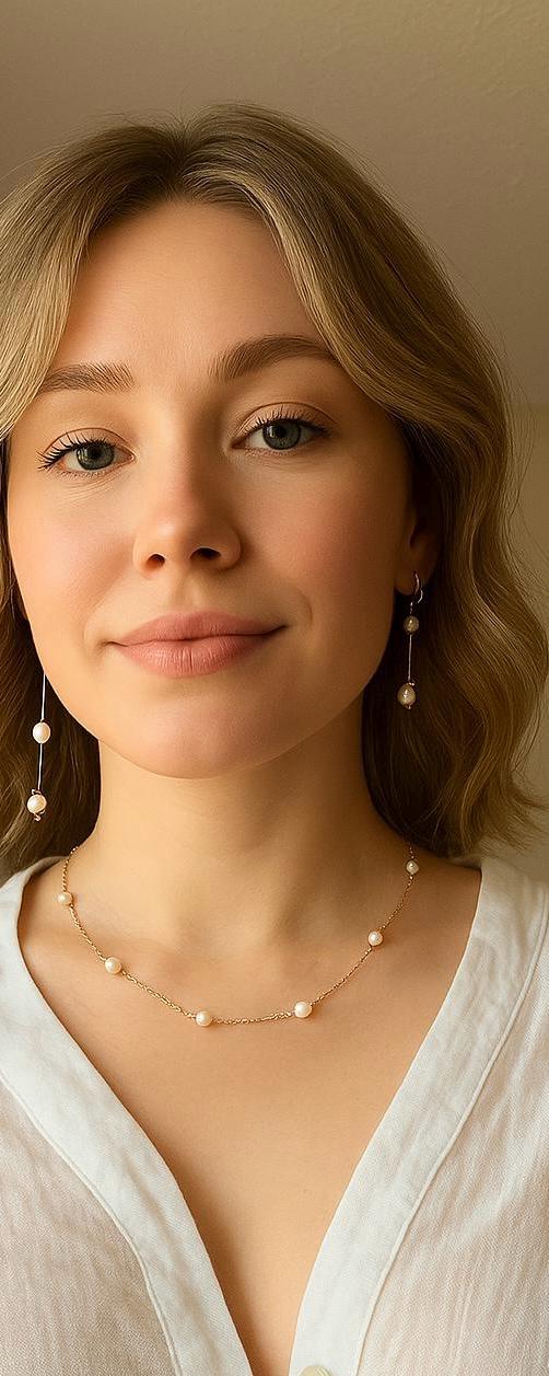 Dainty Freshwater Pearl Choker, Gold Necklace, Bridal Jewelry, Pearl Necklace, Gift for Her, Wedding Jewelry, Bridesmaid Gift