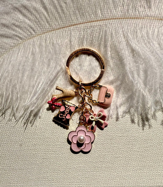 Sweet Blossom – Pink Kawaii Charm Keychain