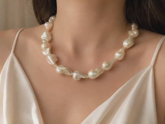 Baroque Drama Pearl Necklace